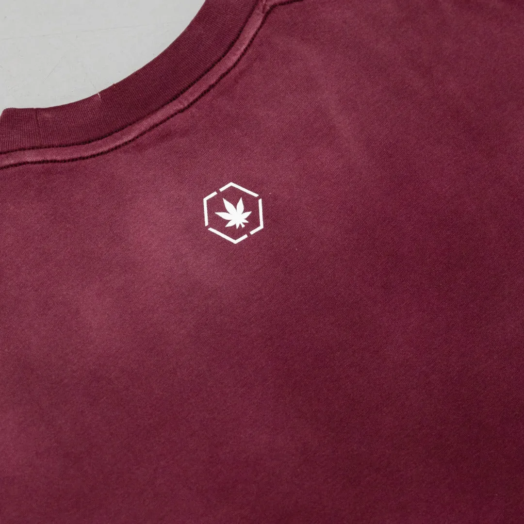 Euphoria : Washed Tee Maroon