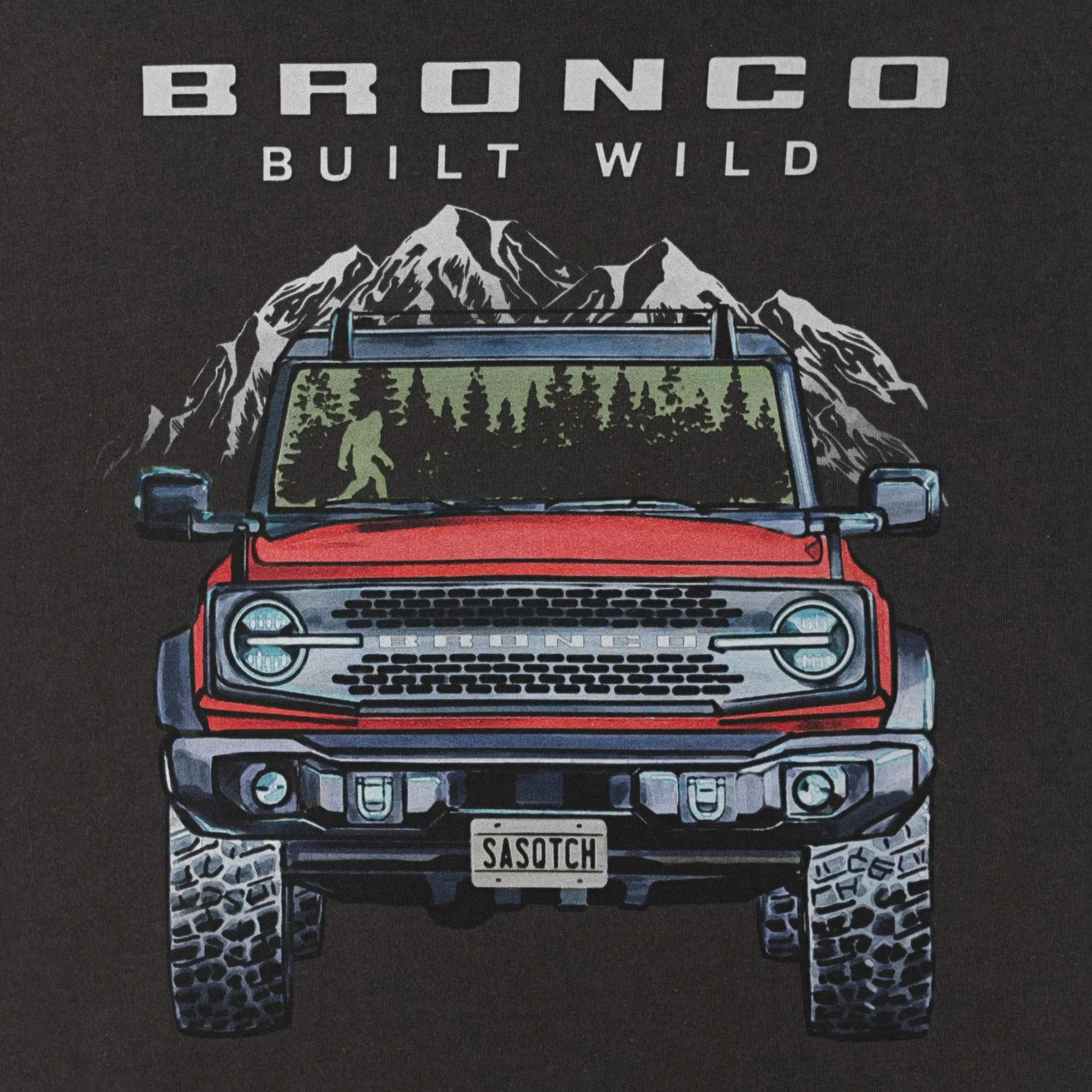 Ford Bronco Men's Built Wild Mountain T-Shirt