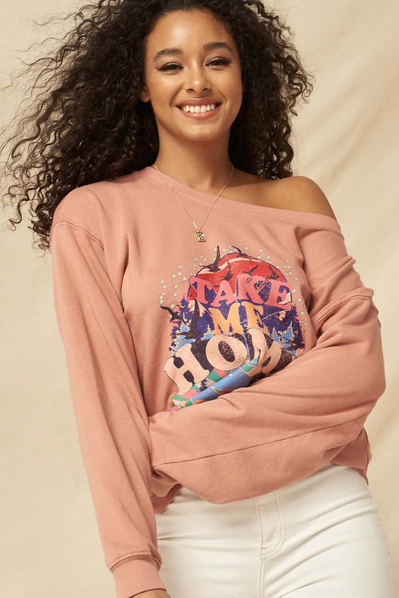 Forest Adventure Garment-Dyed Graphic Sweatshirt