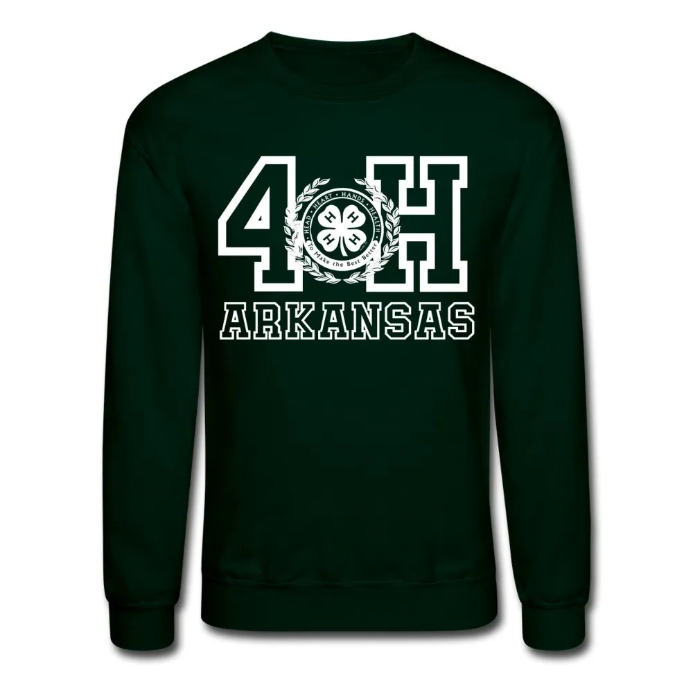 Forest Green Arkansas Varsity Crewneck Sweatshirt