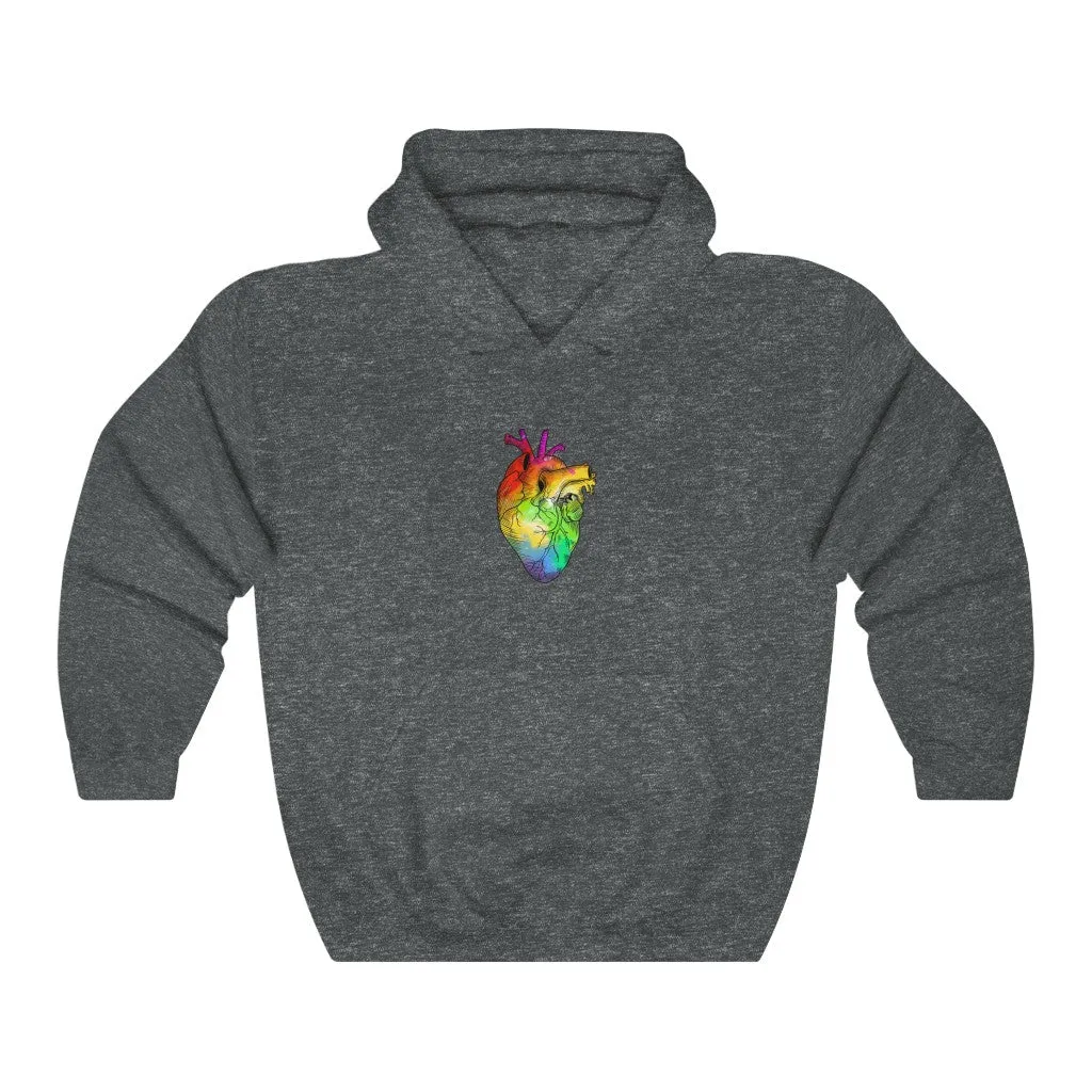 Gay Rainbow Proud at Heart Hoodie