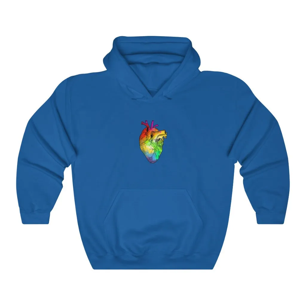 Gay Rainbow Proud at Heart Hoodie