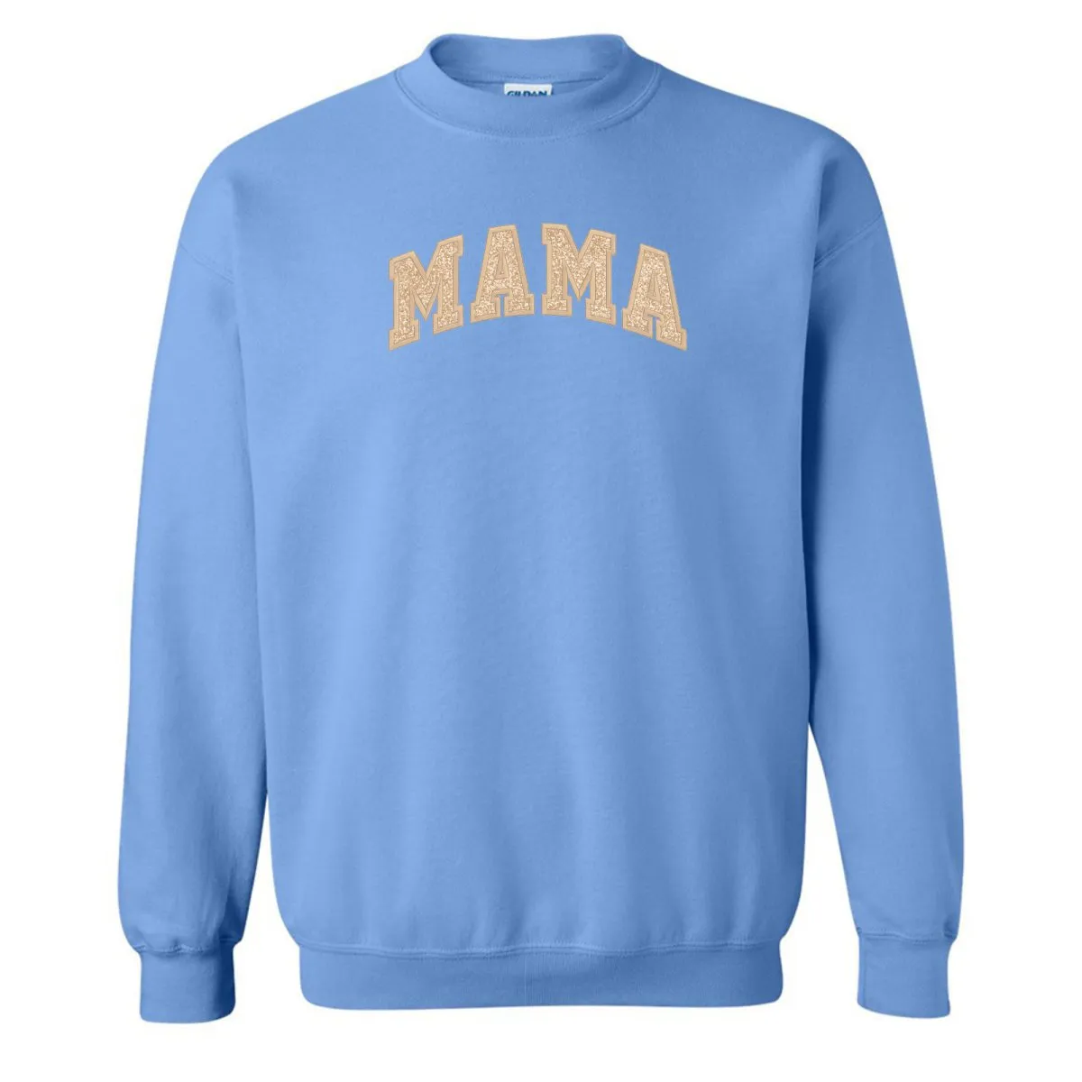 Glitter Embroidery ‘Mama’ Crewneck Sweatshirt