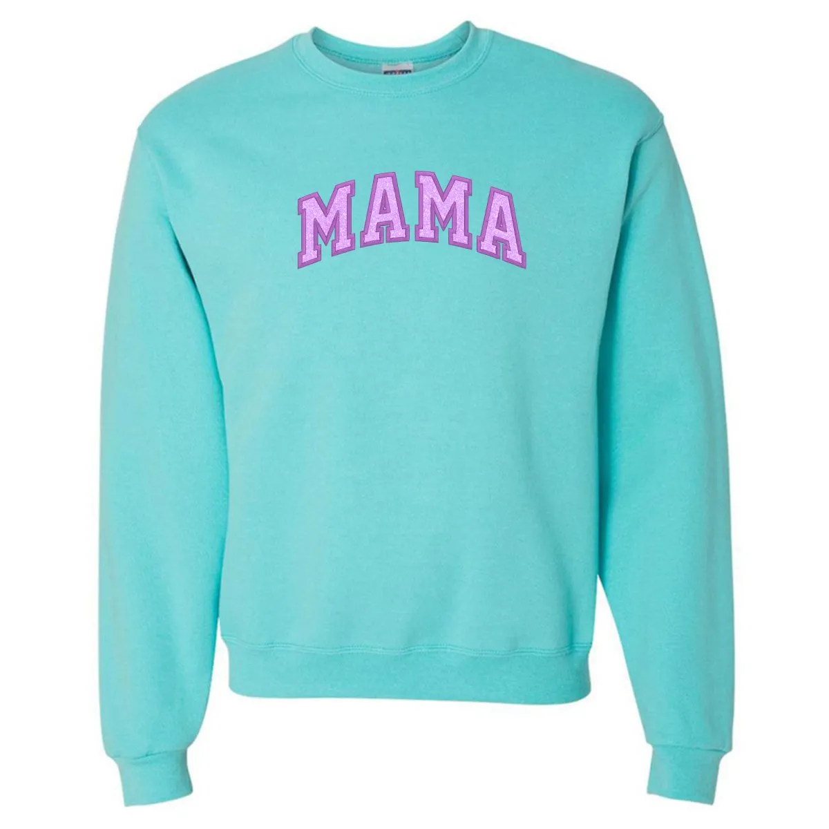 Glitter Embroidery ‘Mama’ Crewneck Sweatshirt