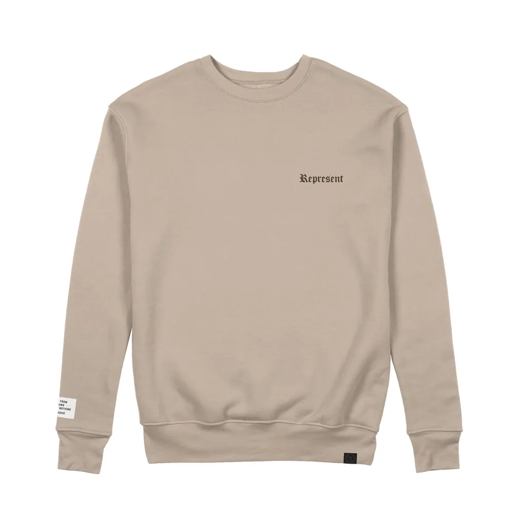GO BIG Ultra Premium Crewneck Sweater [SANDSTONE] GO BIG DROP