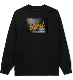God Up In Smoke Puff Goth Dark Crewneck Sweatshirt