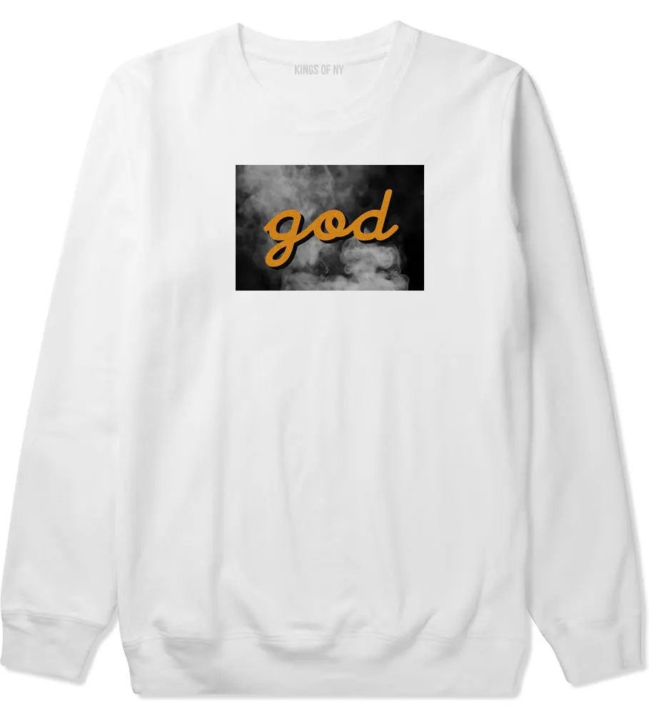 God Up In Smoke Puff Goth Dark Crewneck Sweatshirt