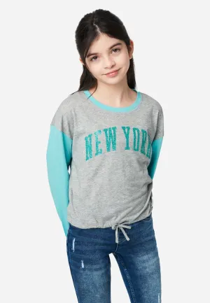 Graphic Raglan Top