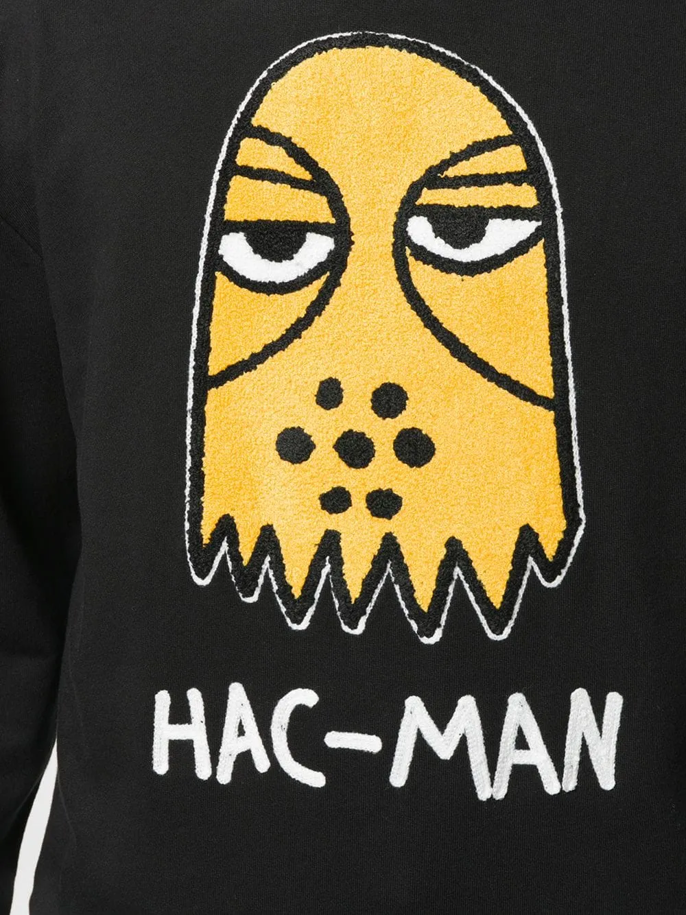 HAC-MAN  DROP SHOULDER CREW BLACK