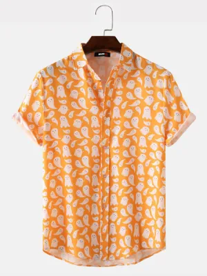Halloween Cute Little Ghost Full Print Shirt