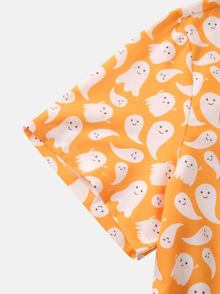 Halloween Cute Little Ghost Full Print Shirt