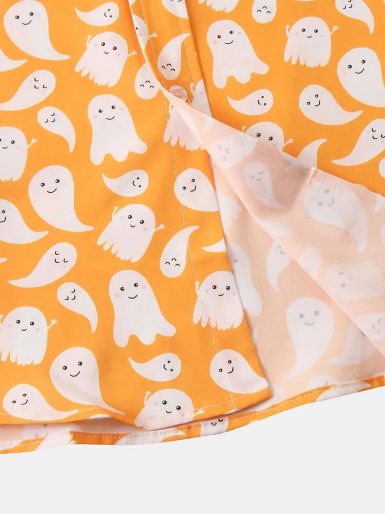 Halloween Cute Little Ghost Full Print Shirt