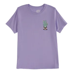 HEYDUDE Peace Cactus Tee - Lavender