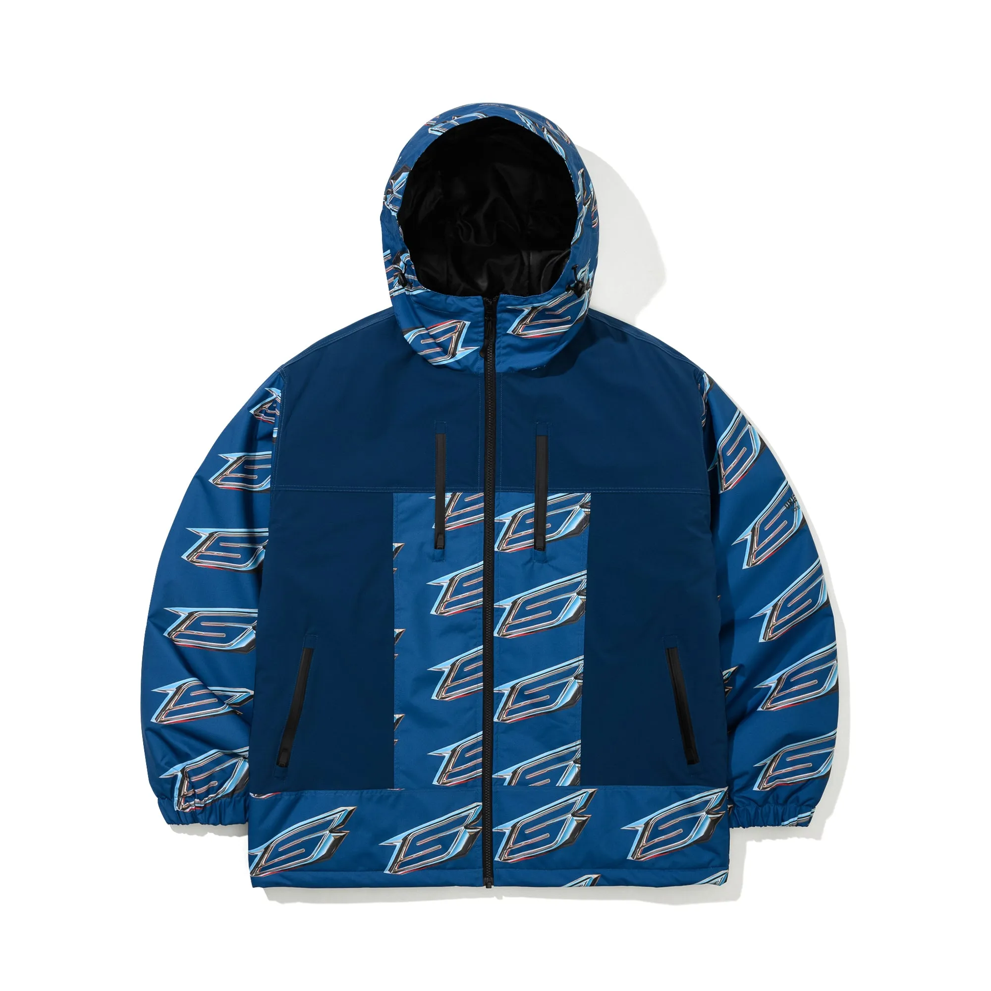 HIGH HOODED JACKET OCEAN BLUE