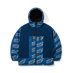HIGH HOODED JACKET OCEAN BLUE