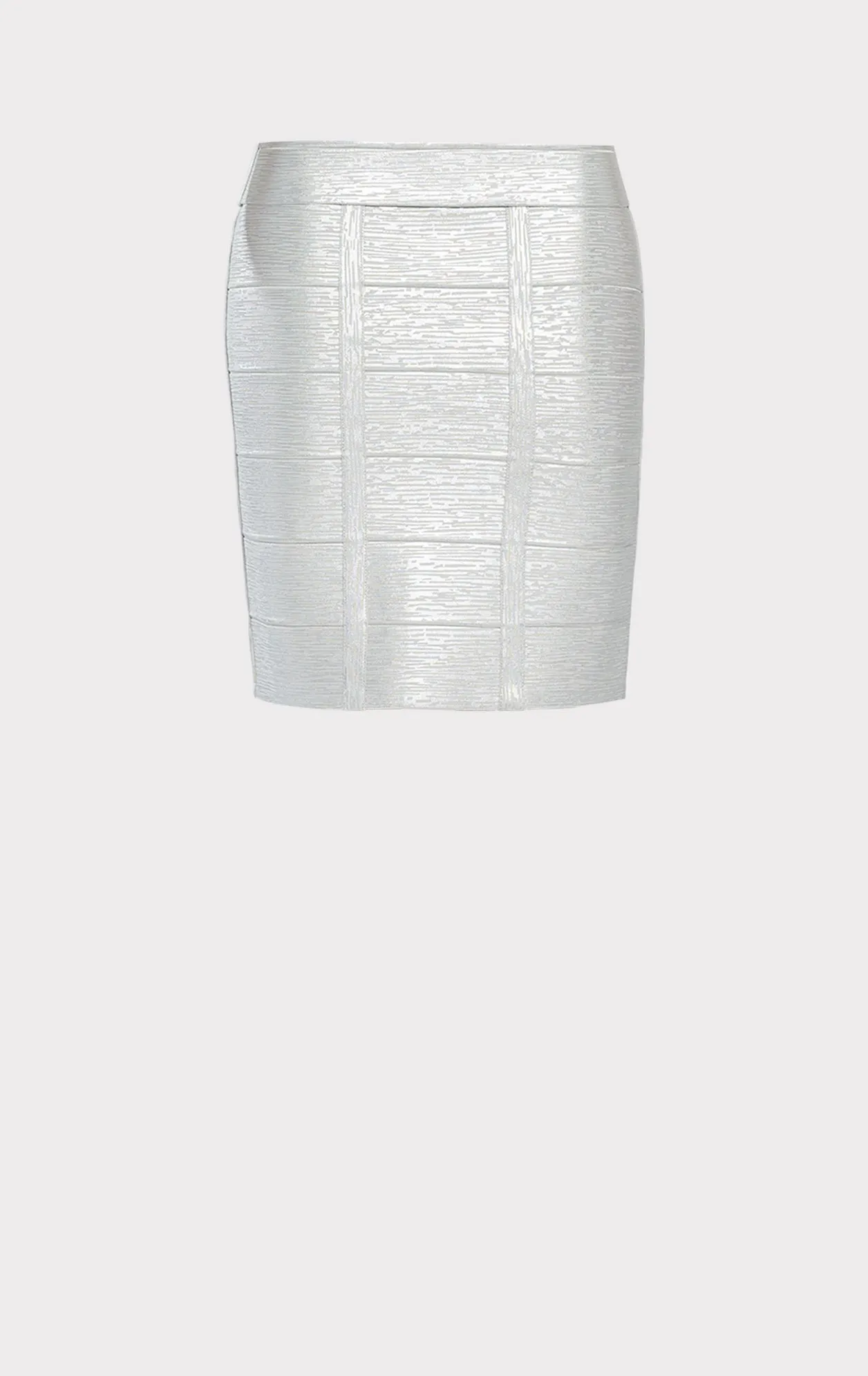 HIGH WAISTED BANDAGE PENCIL SKIRT FOIL