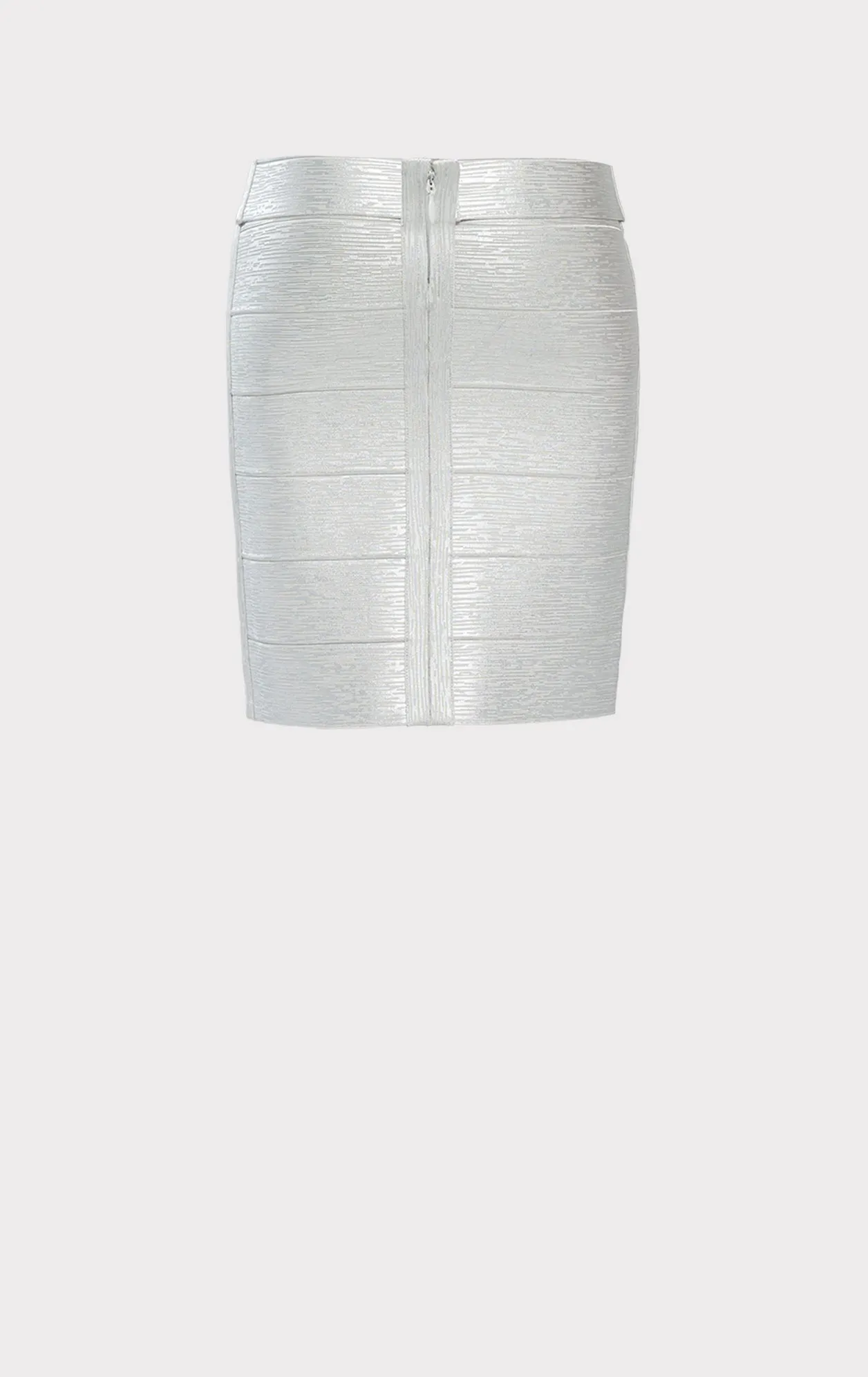 HIGH WAISTED BANDAGE PENCIL SKIRT FOIL
