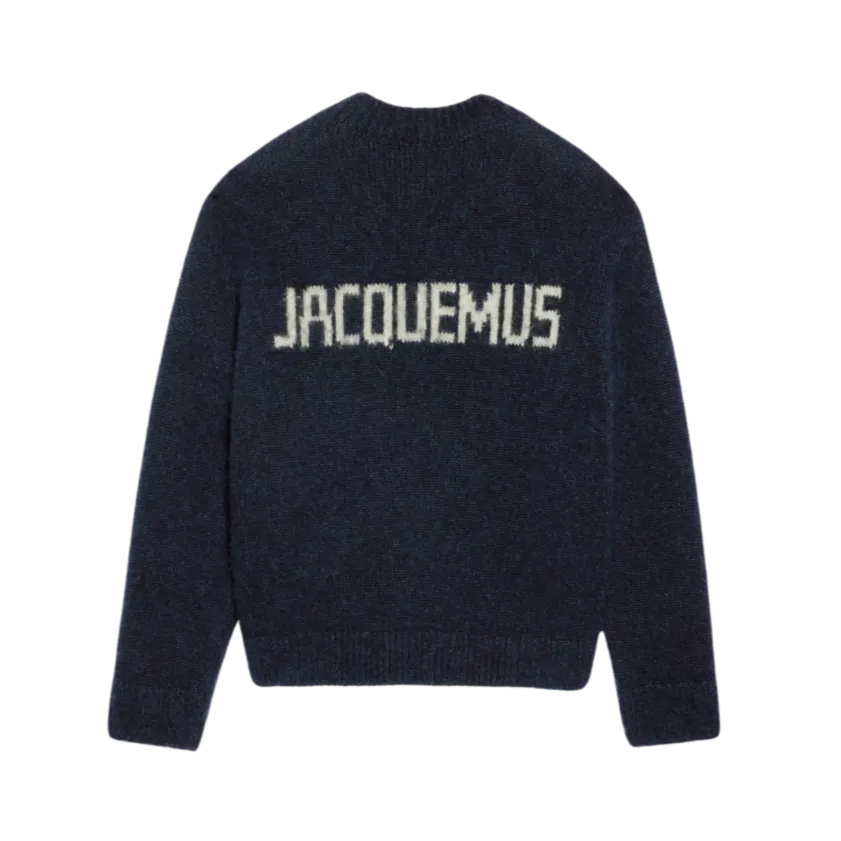 Jacquemus La maille Pavane Crewneck Sweater Blue
