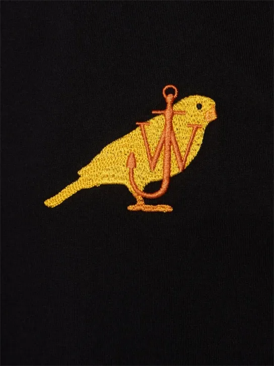 JW Anderson   Canary embroidery cotton t-shirt 
