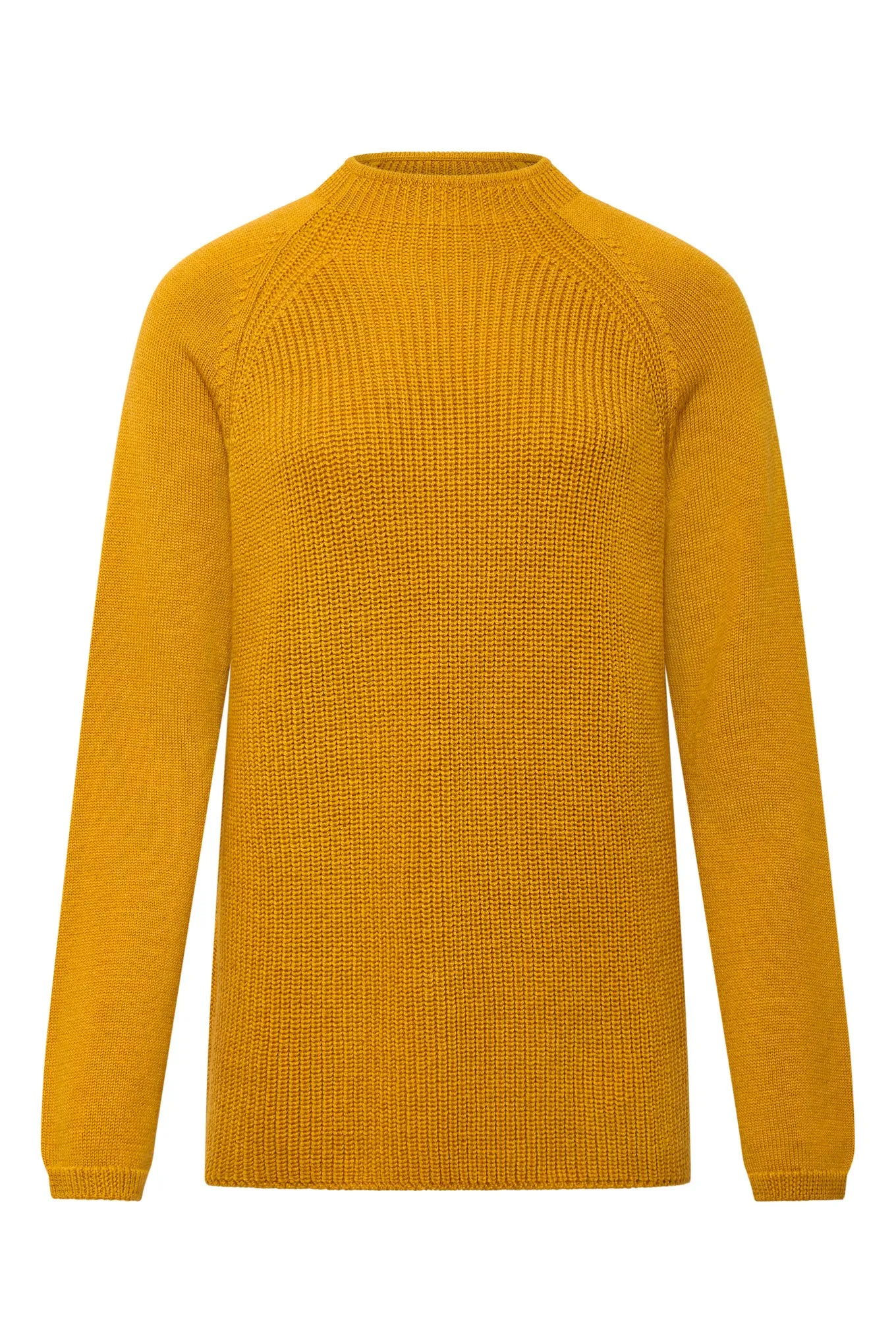 KATTY - Fine Merino Wool Jumper Mustard