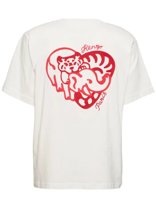 Kenzo Paris   Oversized logo cotton t-shirt 