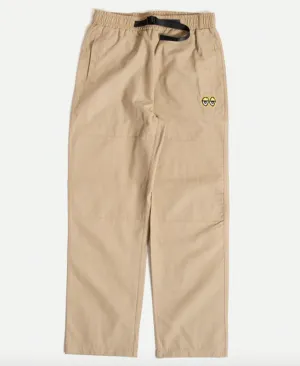 Krooked Ripstop Double Knee Pants Khaki/ Yellow