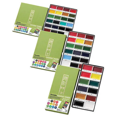 Kuretake Gansai Tambi Watercolor Sets