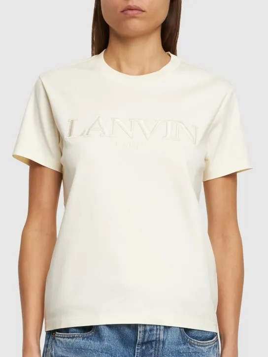 Lanvin   Logo cotton jersey t-shirt 