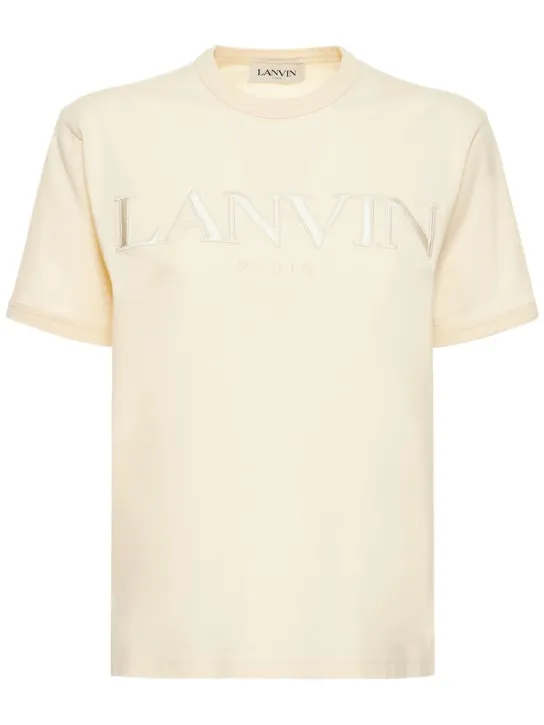 Lanvin   Logo cotton jersey t-shirt 