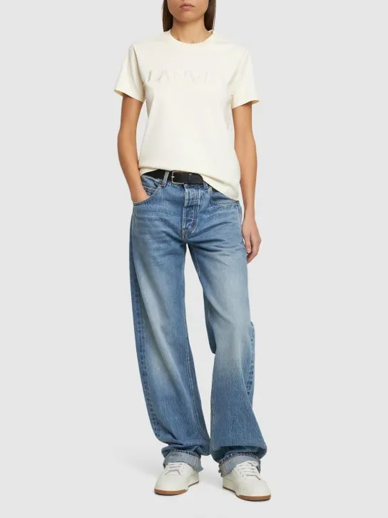 Lanvin   Logo cotton jersey t-shirt 