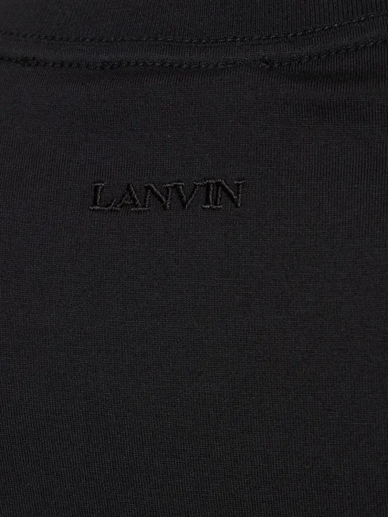 Lanvin   Logo printed jersey t-shirt 