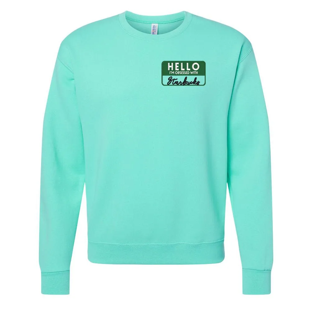 Make It Yours™ 'Hello, I'm Obsessed With...' Crewneck Sweatshirt