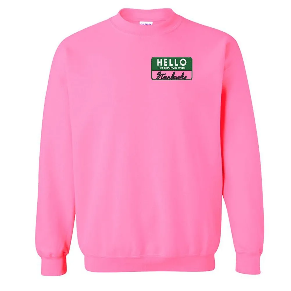 Make It Yours™ 'Hello, I'm Obsessed With...' Crewneck Sweatshirt