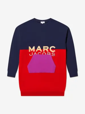 MARC JACOBS Girls Embroide Logo Sweater Dress