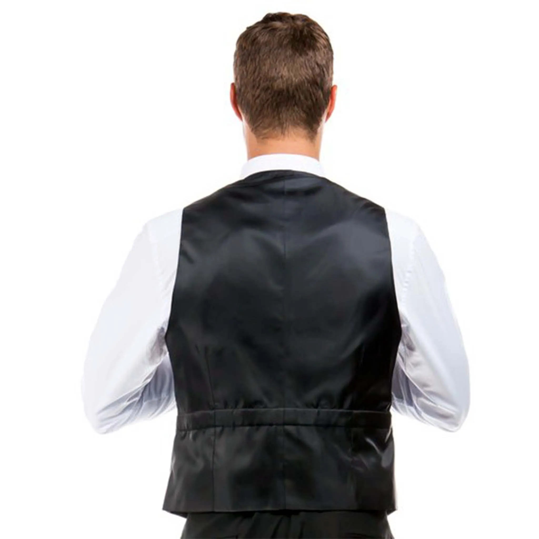 Men's Black Modern Fit Suit Vest