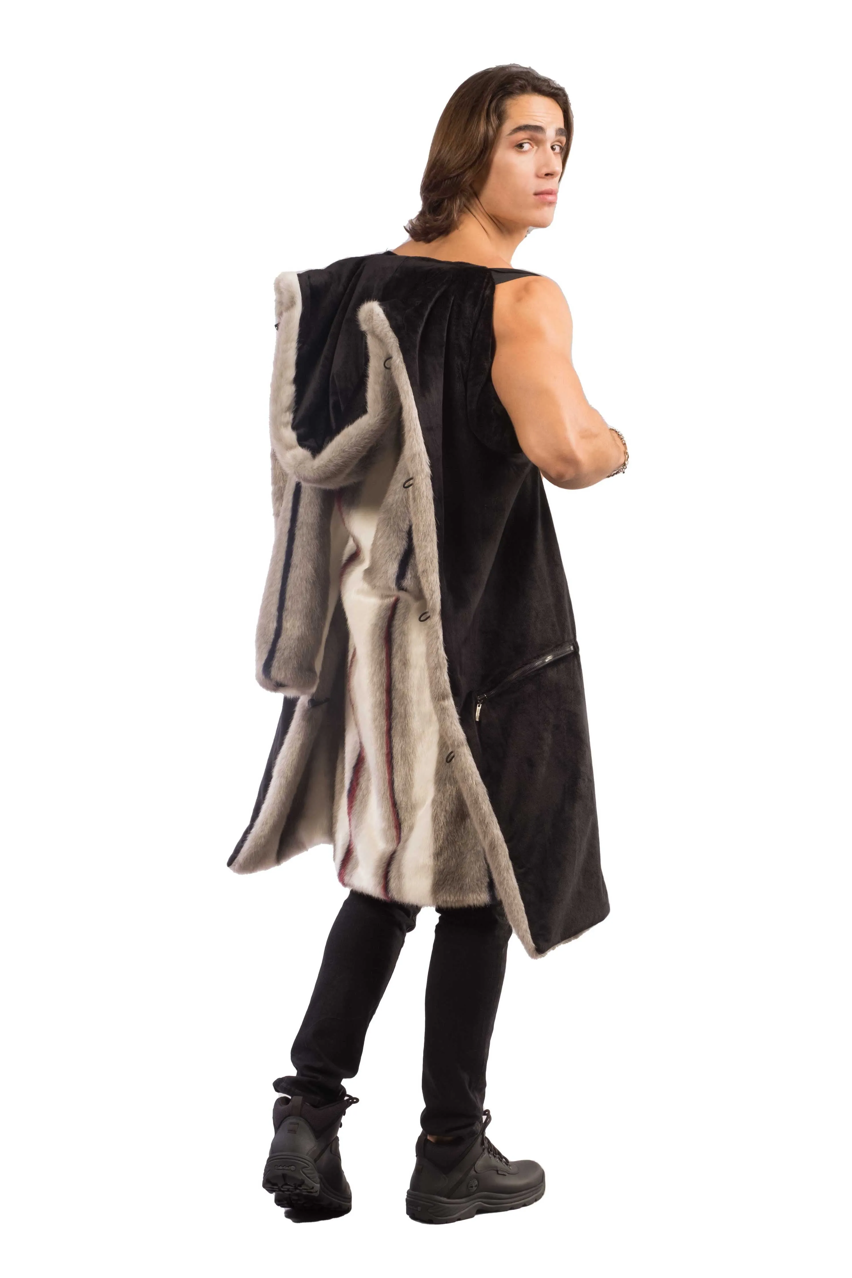 Men's Playa Coat in "Americana Stripe"