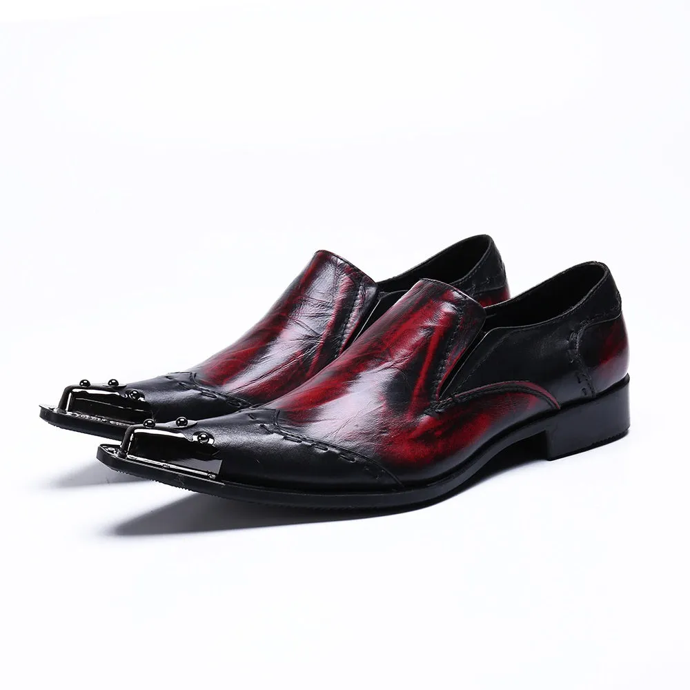 Mens Two Tones Slip on Oxford Shoes