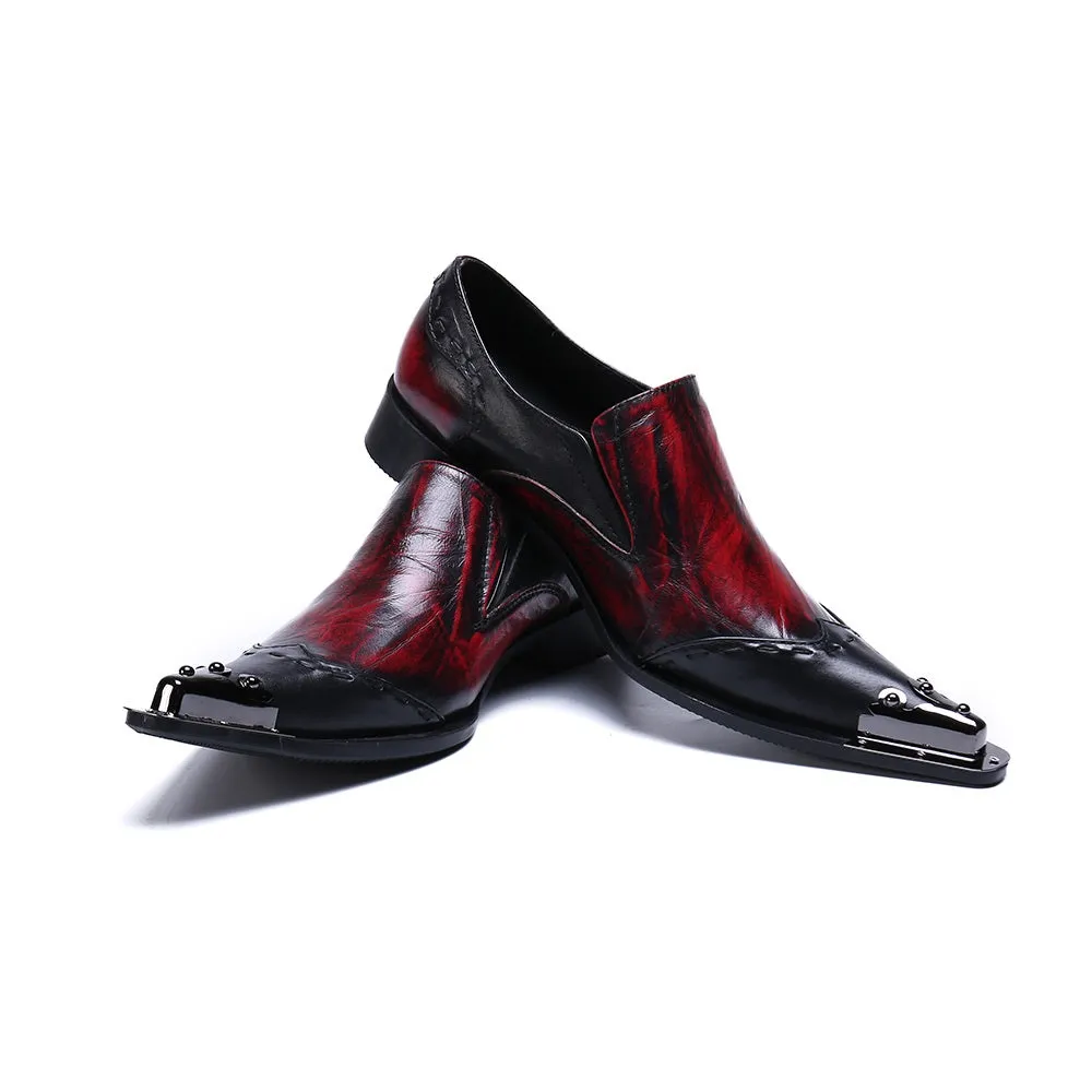 Mens Two Tones Slip on Oxford Shoes