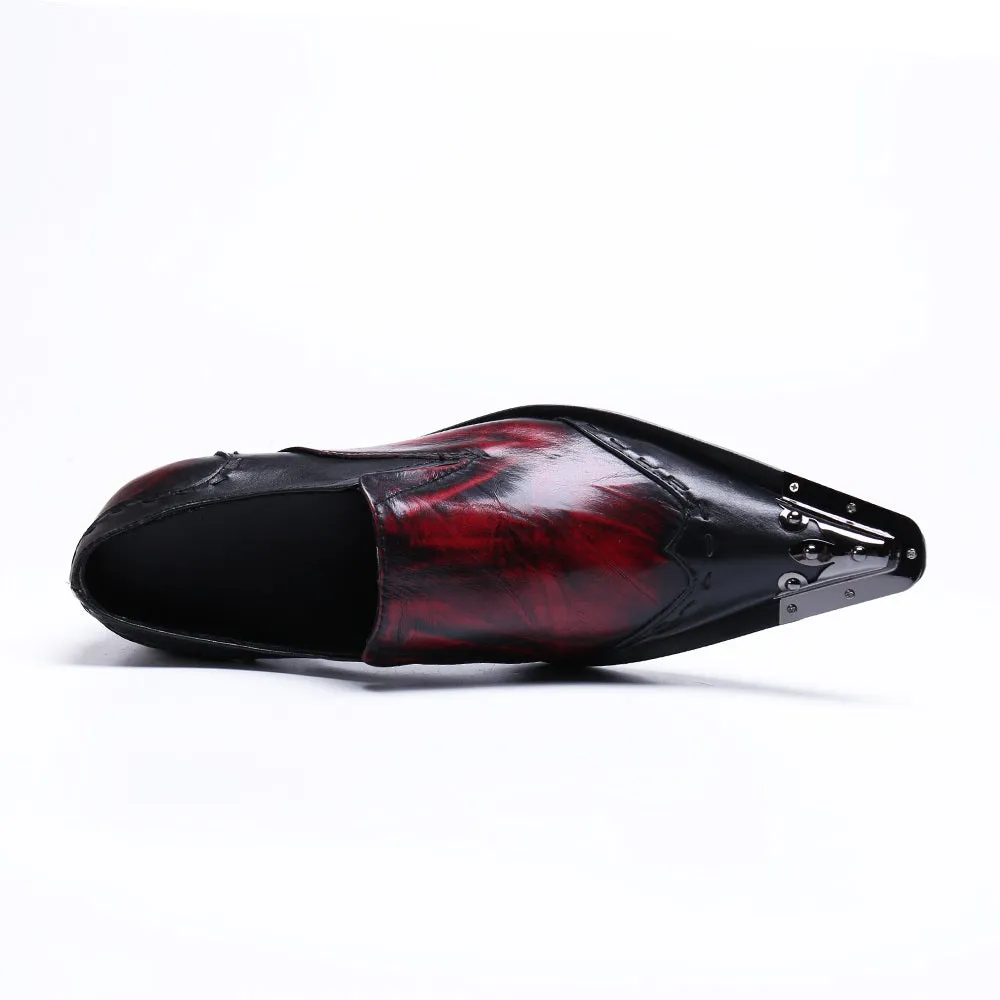 Mens Two Tones Slip on Oxford Shoes
