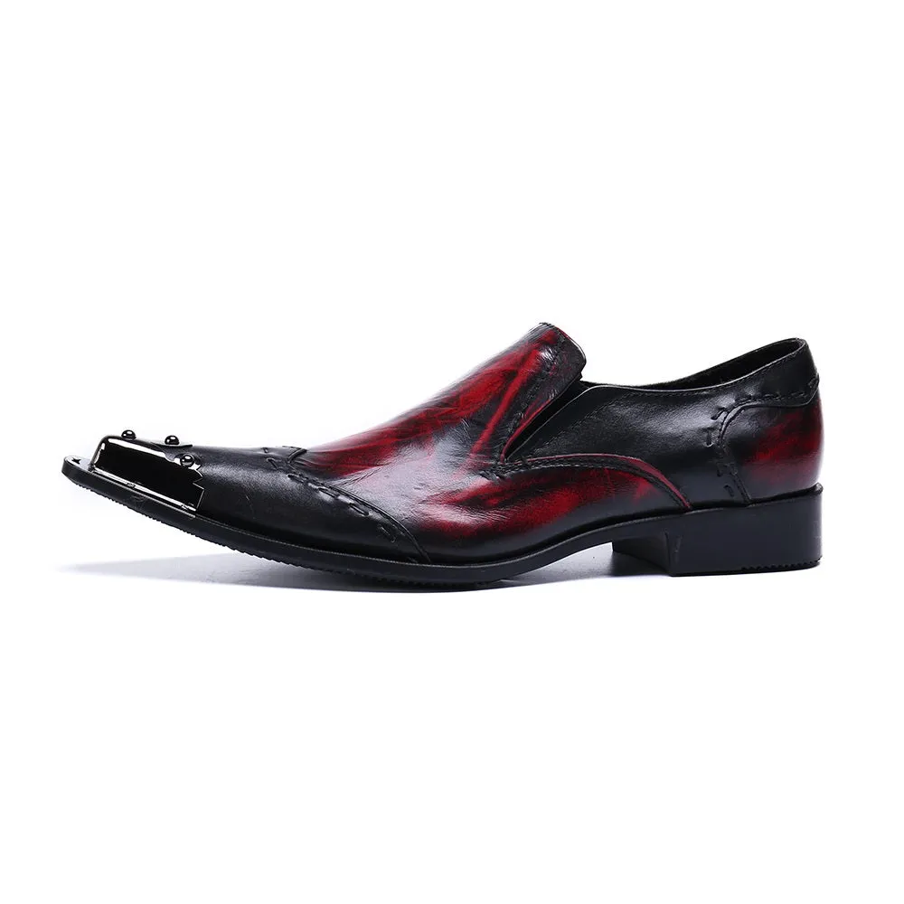 Mens Two Tones Slip on Oxford Shoes