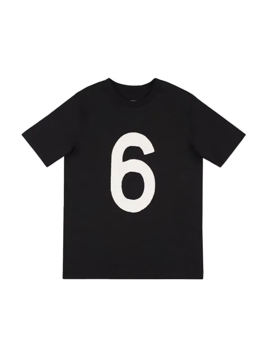 MM6 Maison Margiela   Logo print cotton jersey t-shirt 