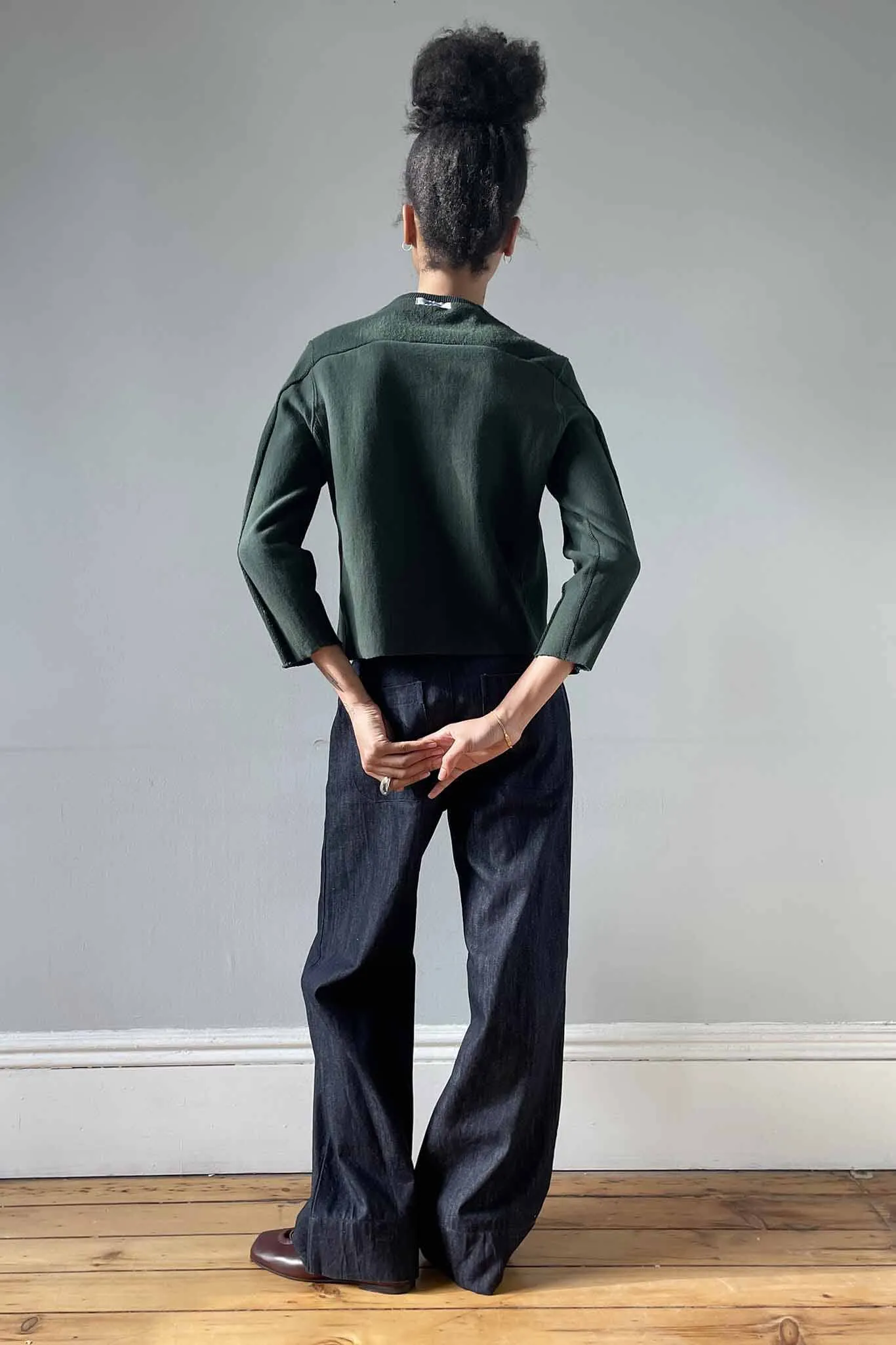 M.PATMOS x Regenerated Crewneck - Forest