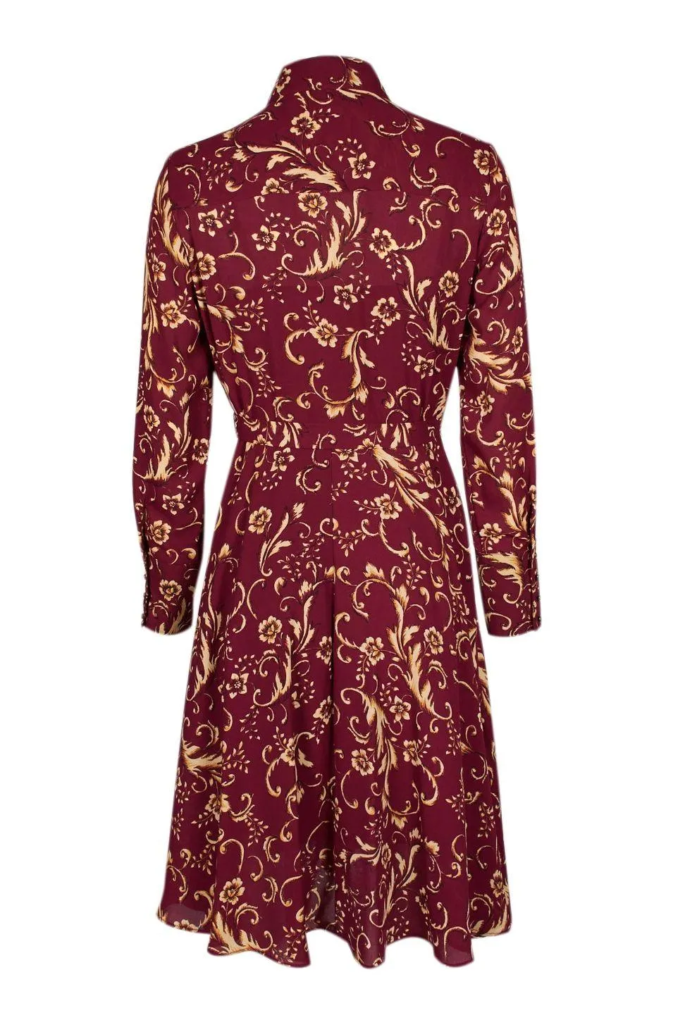 Nanette Lepore Collared Button Down Long Sleeve Floral Dress