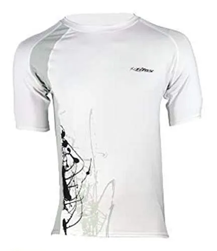 New Tilos Men's 6oz Anti-UV Short Sleeve Rash Guard - White/Grey (3X-Large)