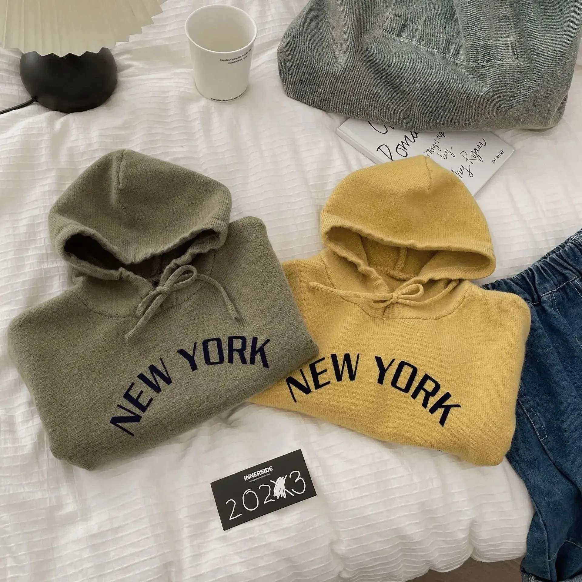 'NEW YORK' Hooded Sweater