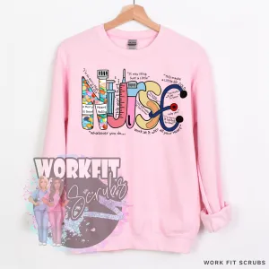 Nurse-Med-Tubes CREWNECK