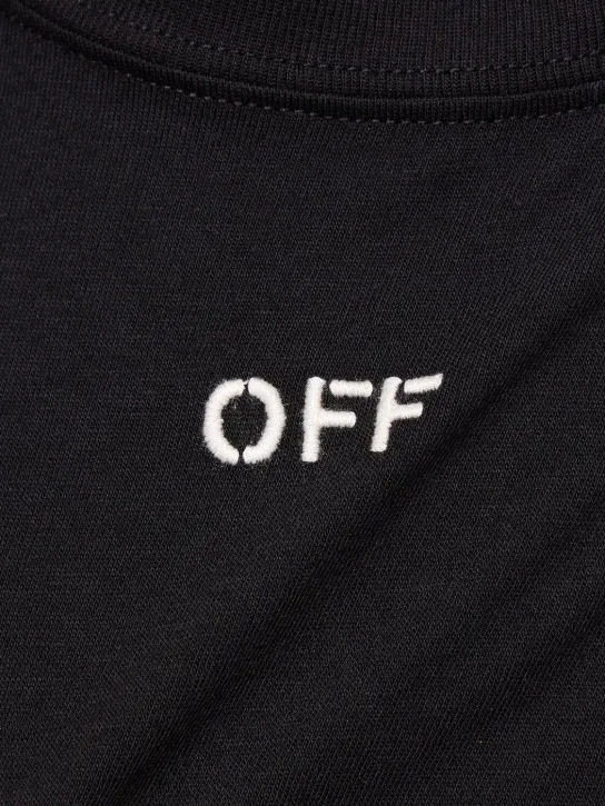 Off-White   Off Stitch slim cotton t-shirt 