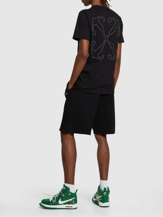 Off-White   Off Stitch slim cotton t-shirt 
