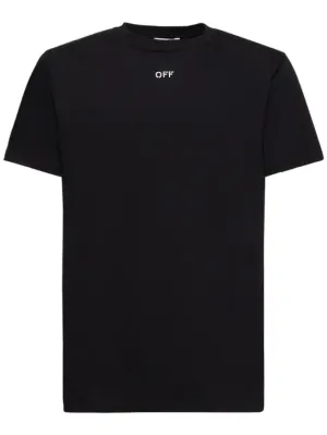 Off-White   Off Stitch slim cotton t-shirt 