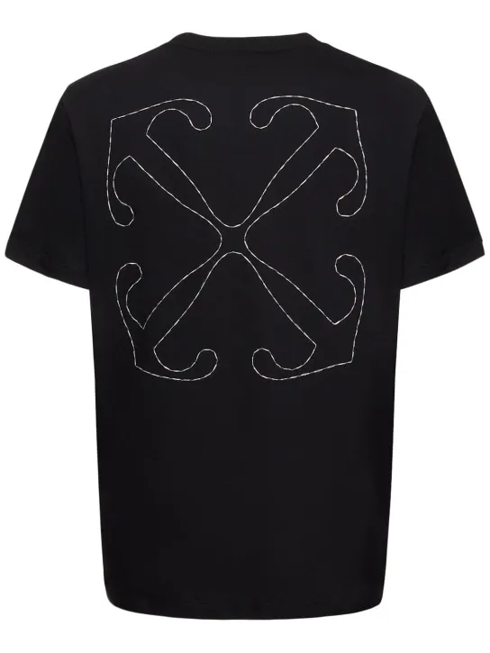 Off-White   Off Stitch slim cotton t-shirt 